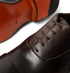 Santoni - Polished-Leather Oxford Shoes - Brown