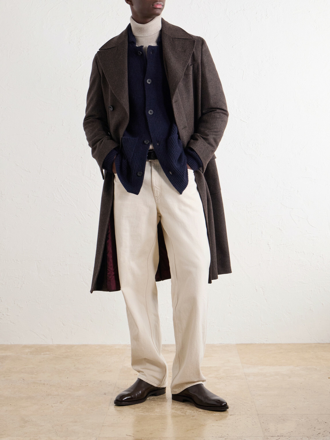 Rubinacci - Waffle-Knit Cashmere Cardigan - Blue