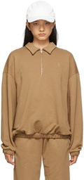 Totême Tan Monogram Tracksuit Sweatshirt