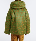 Dries Van Noten Floral puffer jacket