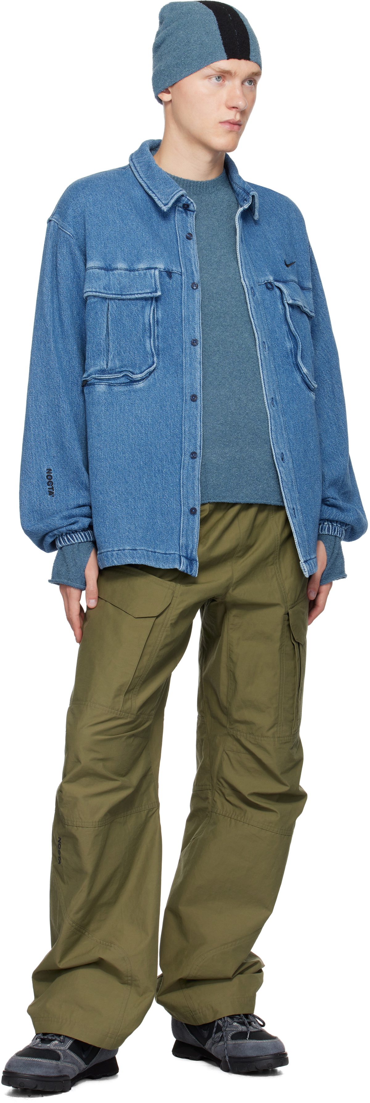 Nike NOCTA ライトブルーシャツ Lサイズ Nike Blue NOCTA Edition Opal Shirt Nike