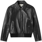 Alexander McQueen Leather Bomber Jacket