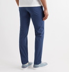 INCOTEX - Slim-Fit Stretch-Cotton Twill Trousers - Blue