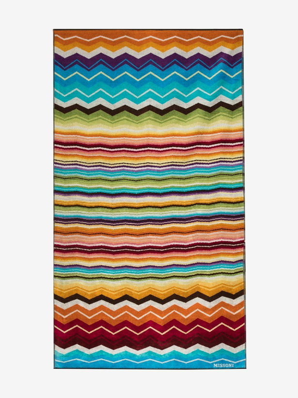 Photo: Missoni Home Multicoloured Hugo Printed Cotton Towel