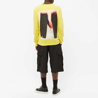 1017 ALYX 9SM Men's Long Sleeve Graphic Logo T-Shirt in Yellow