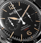 Bell & Ross - BR V2-94 Heritage Chronograph 41mm Stainless Steel Watch, Ref. No. BRV294-HER-ST/SST - Black