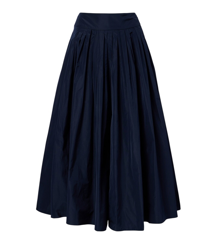 Photo: 'S Max Mara Pleated taffeta midi skirt