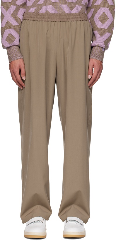 Photo: Acne Studios Taupe Relaxed Fit Trousers