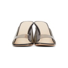 Wandler Black and Transparent Isa Heeled Sandals
