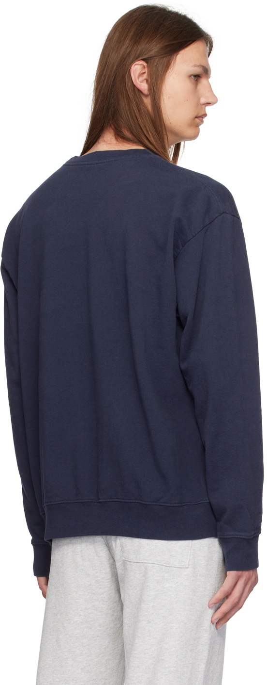 Sporty & Rich Navy Running Man Sweatshirt