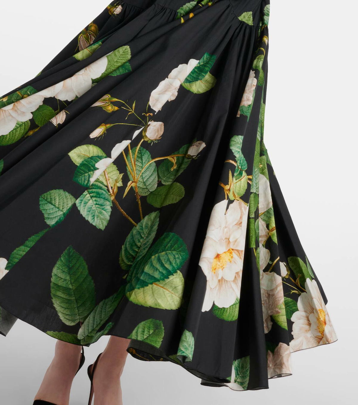 Giambattista Valli Floral cotton poplin maxi dress