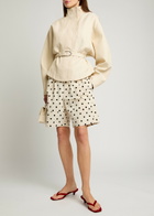 Jacquemus Le Short Aloe Polka dot Shorts Black And White