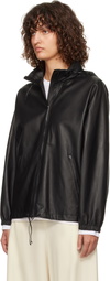 The Row Black Jilly Leather Jacket