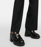 Miu Miu Leather penny loafers