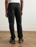 Stone Island - Tapered Cotton-Blend Trousers - Black
