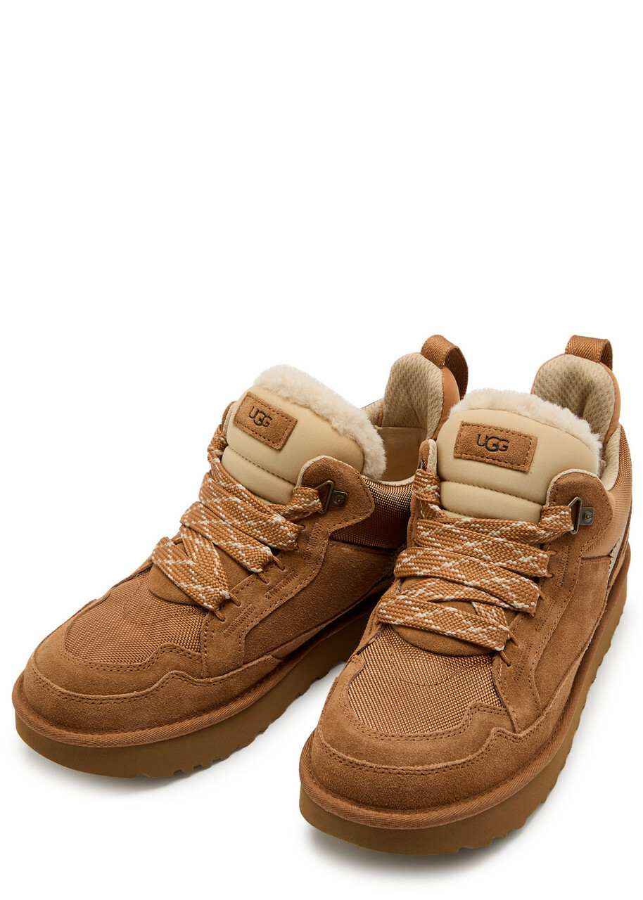 Ugg Lowmel Panelled Suede Sneakers Tan