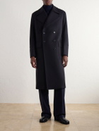 Valstar - Clifford Double-Breasted Wool-Blend Felt Coat - Blue