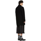 Schnaydermans Black Wool Crepe Coatshirt