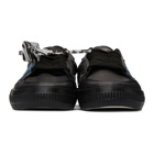 Off-White Black Leather Vulcanized Sneakers