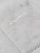 Jacquemus - Boulanger Logo-Embroidered Padded Canvas Jacket - Gray