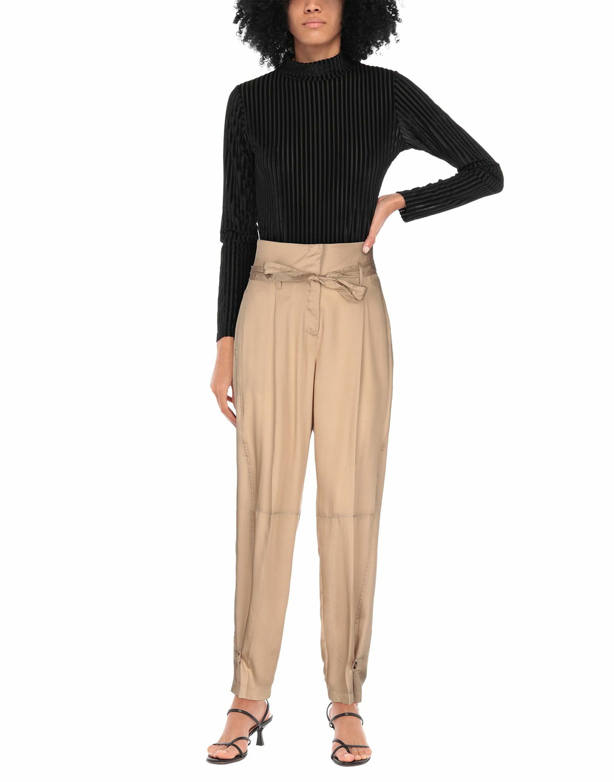 Manila Grace Womens Pants Camel