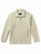 Bellerose - Jiro Faux Shearling Half-Zip Sweatshirt - White