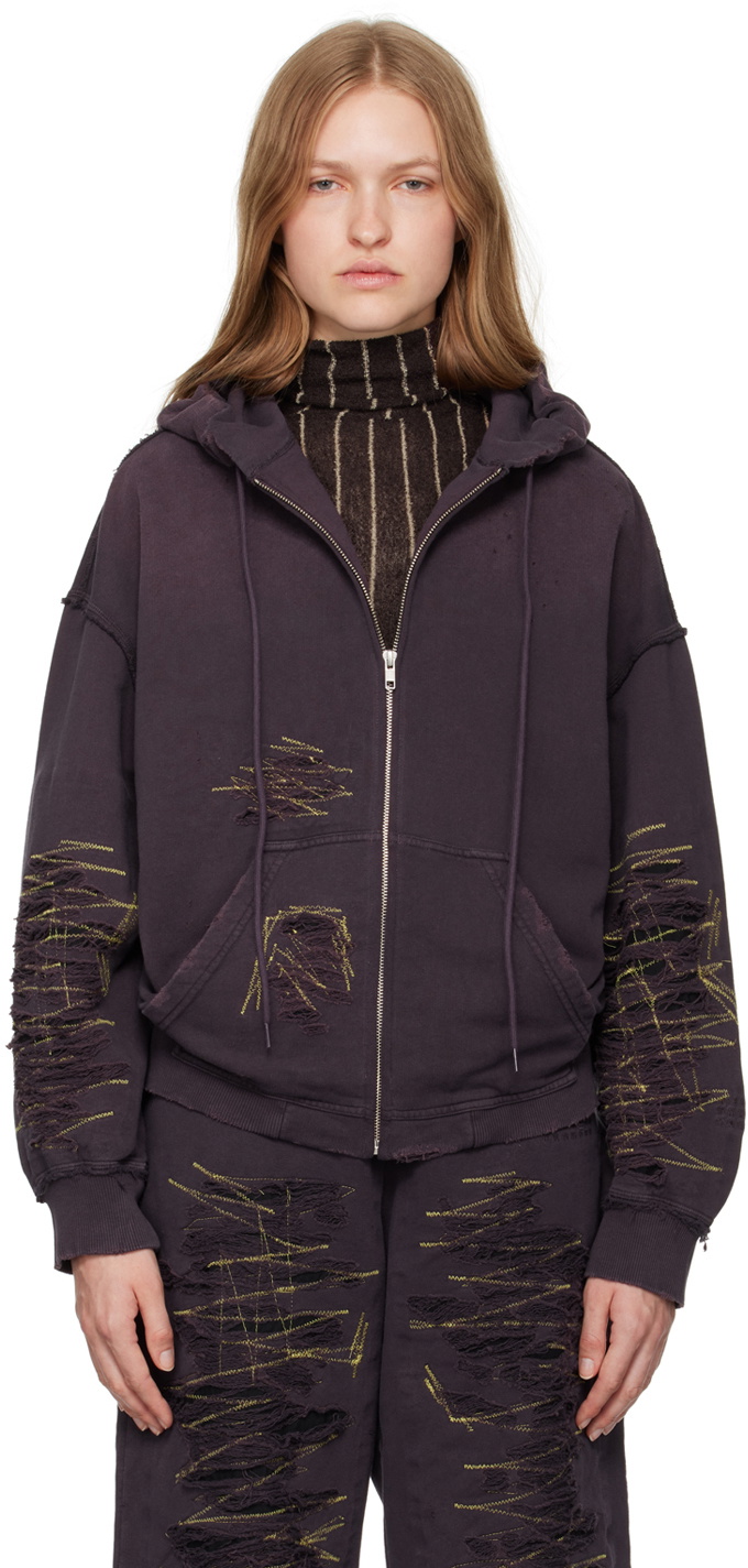 パーカー・フーディ MM6 JERSEY AND WOOL HOODIE MM6 Maison Margiela - Women Excess Fabric Hoodie – Atelier