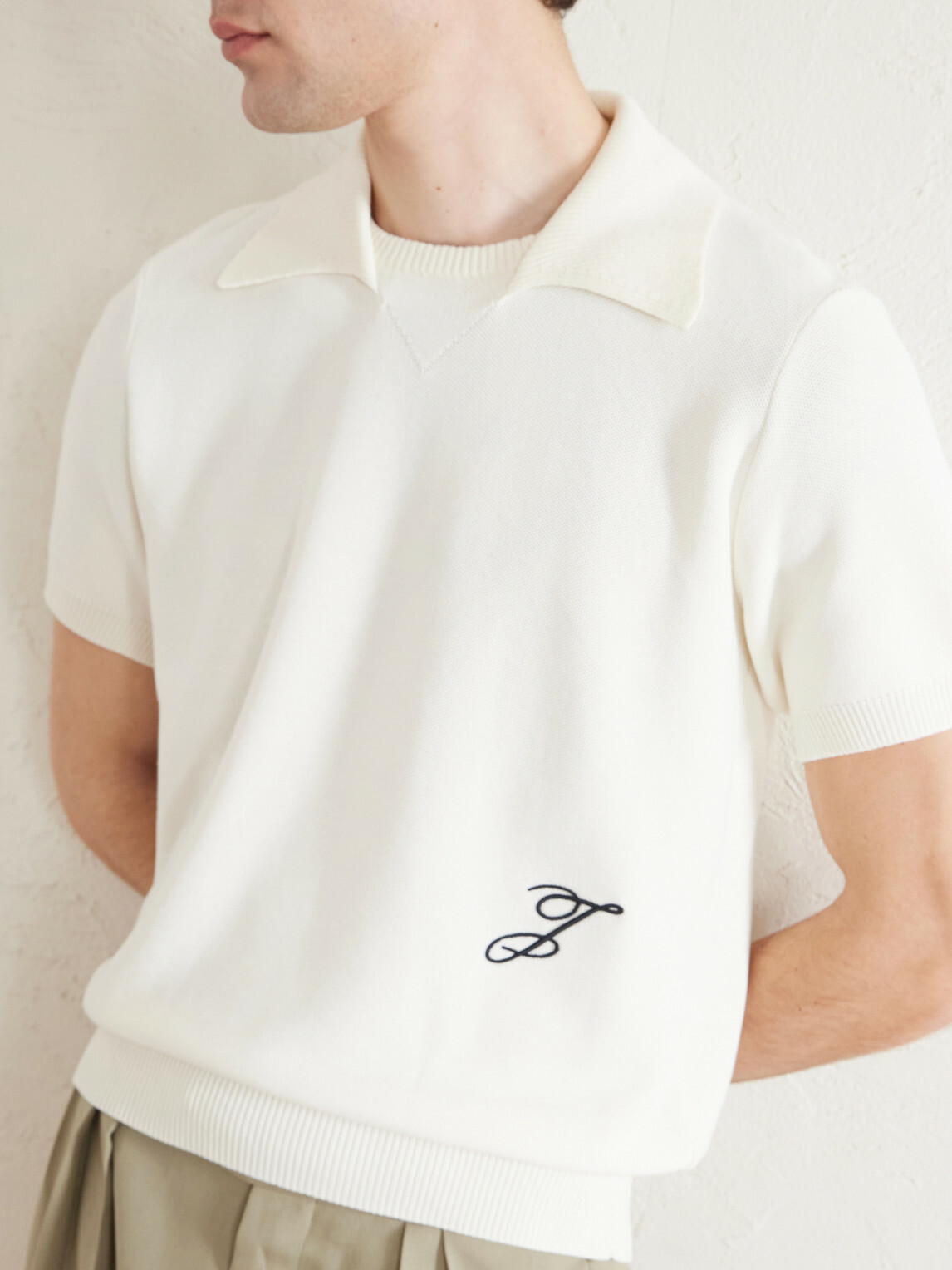 Jacquemus - Logo-Embroidered Knitted Cotton and Silk-Blend Polo Shirt - Neutrals