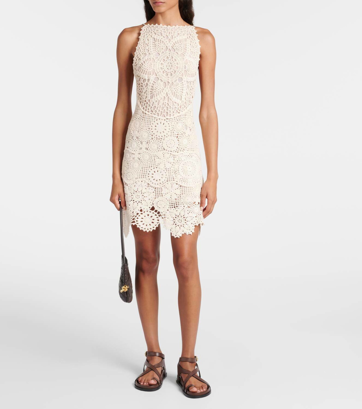 Staud Mini Whimsy crochet cotton minidress Staud
