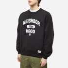 Neighborhood Men's College Logo Crew Sweat in Black