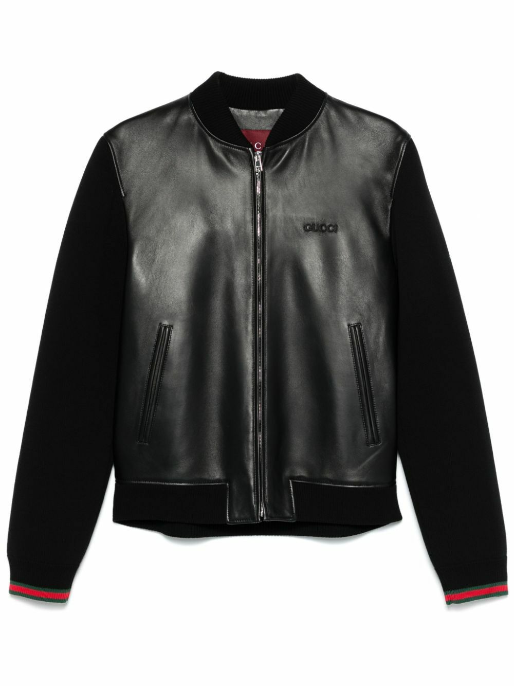 Gucci Leather Bomber Jacket Gucci