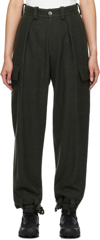 Photo: HYEIN SEO Khaki Military Wool Trousers