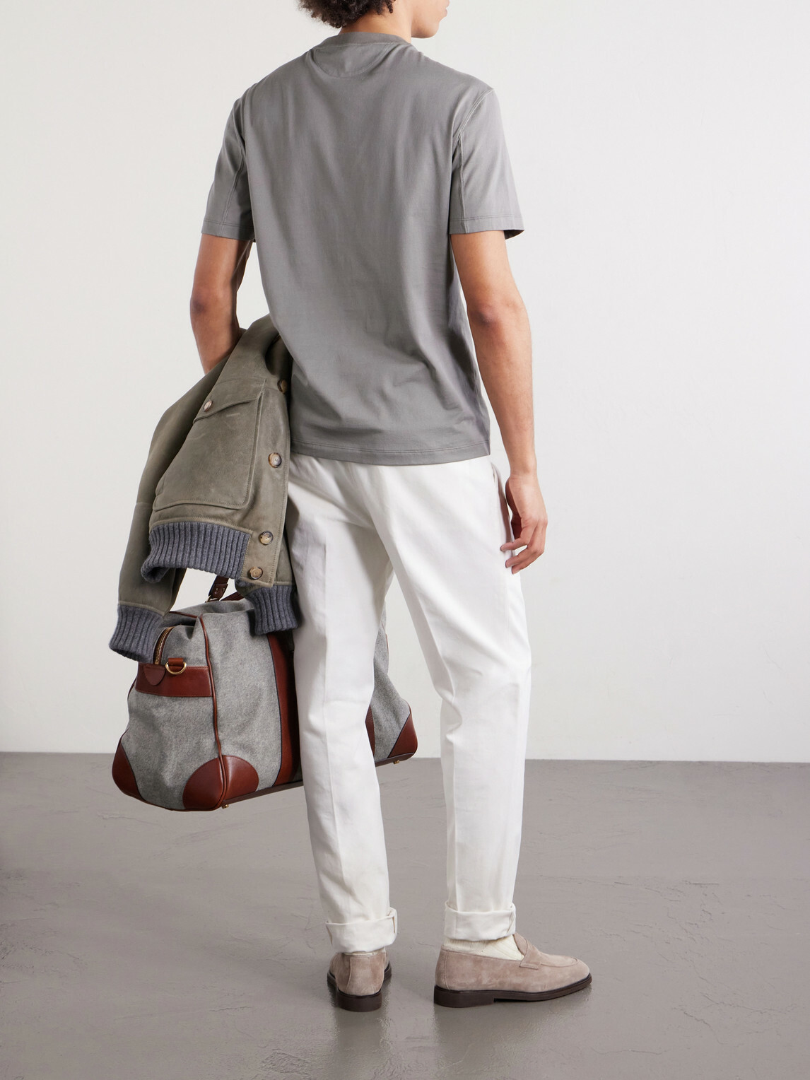Brunello Cucinelli - Cotton-Jersey T-Shirt - Gray