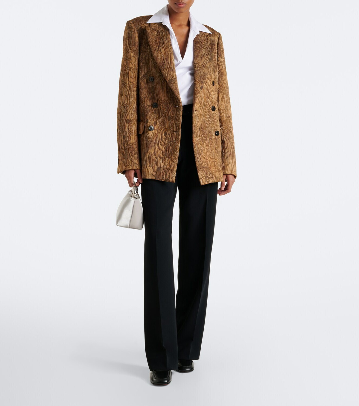 Erdem Bloom Mini velvet top-handle bag