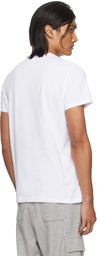 Balmain White Flocked T-Shirt