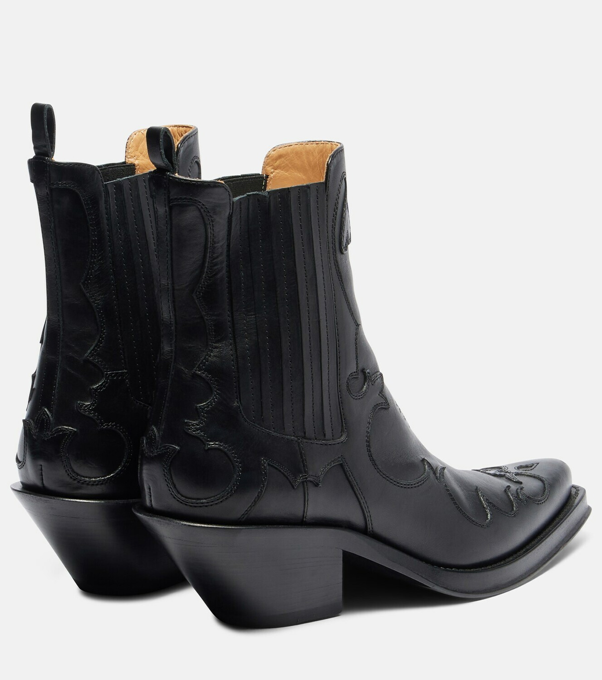 Gabriela Hearst Cassidy cow-print leather cowboy boots