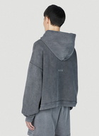 Acne Studios - Faded Wash Hooded Sweatshirt in Dark Grey