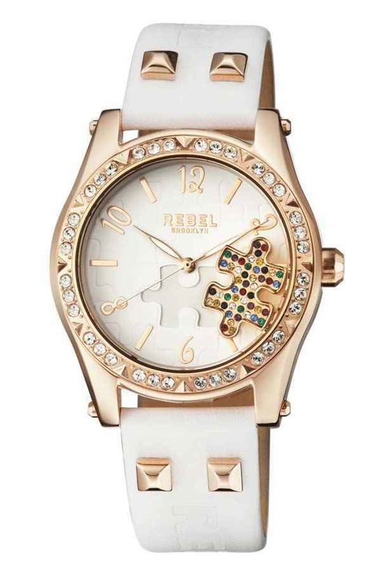 Photo: Rebel Gravesend White Dial Ladies Watch RB111-8021