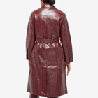 KITRI Women's Dominique Vinyl Coat in Brown