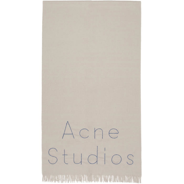 Photo: Acne Studios Grey Ontario Scarf