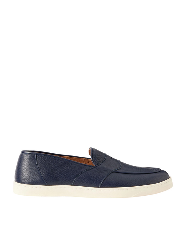 Photo: George Cleverley - Joey Deerskin Penny Loafers - Blue