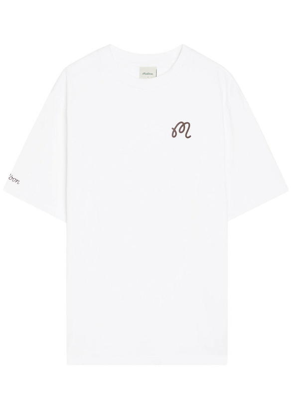 Photo: Malbon Bermuda Championship Printed Cotton T-shirt White