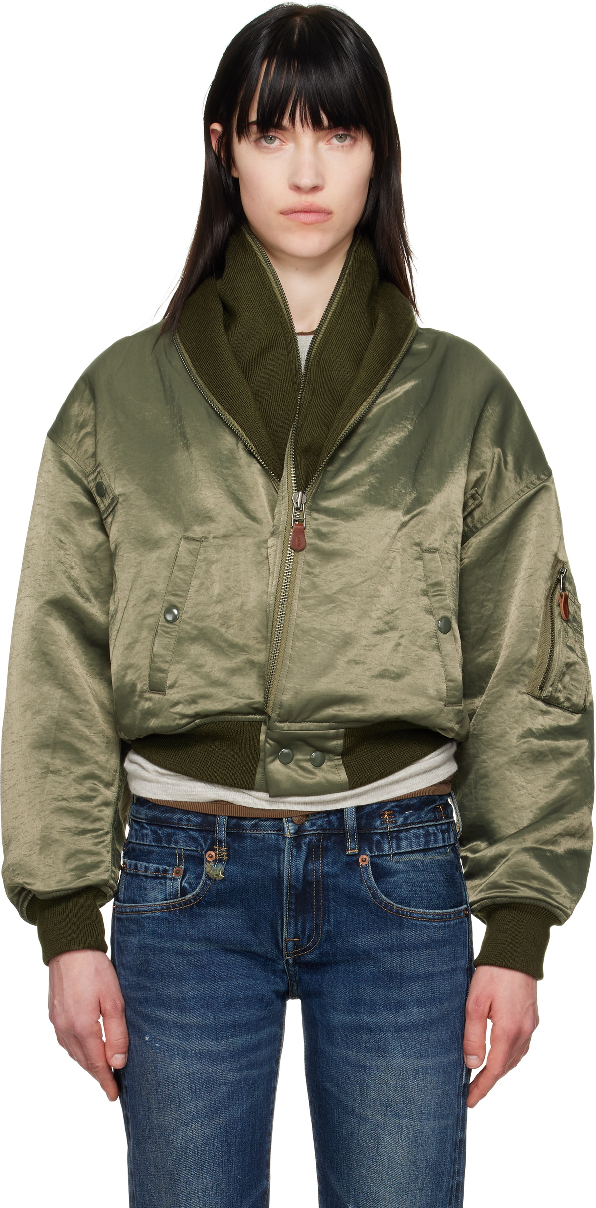 ジャケット・アウター R13 RIBBED FLIGHT BOMBER JACKET R13 | Ribbed Flight Bomber – Kirna Zabête