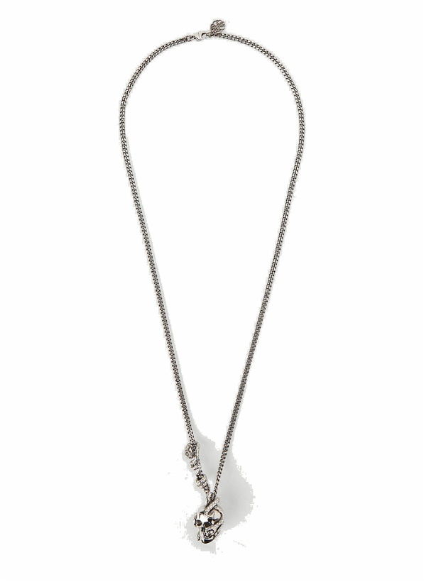 Photo: Skull Chain Necklace in Silver 