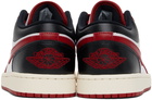 Nike Jordan Black & Red Air Jordan 1 Low Sneakers