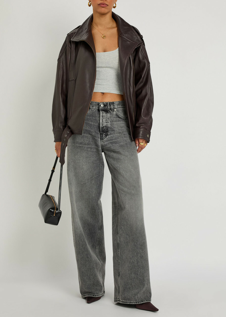 Haikure Bethany Wide-leg Jeans Grey