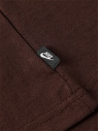 Nike - Sportswear Premium Essentials Logo-Embroidered Cotton-Jersey T-Shirt - Brown