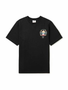 Casablanca - Casa Way Mountain Printed Organic Cotton-Jersey T-Shirt - Black