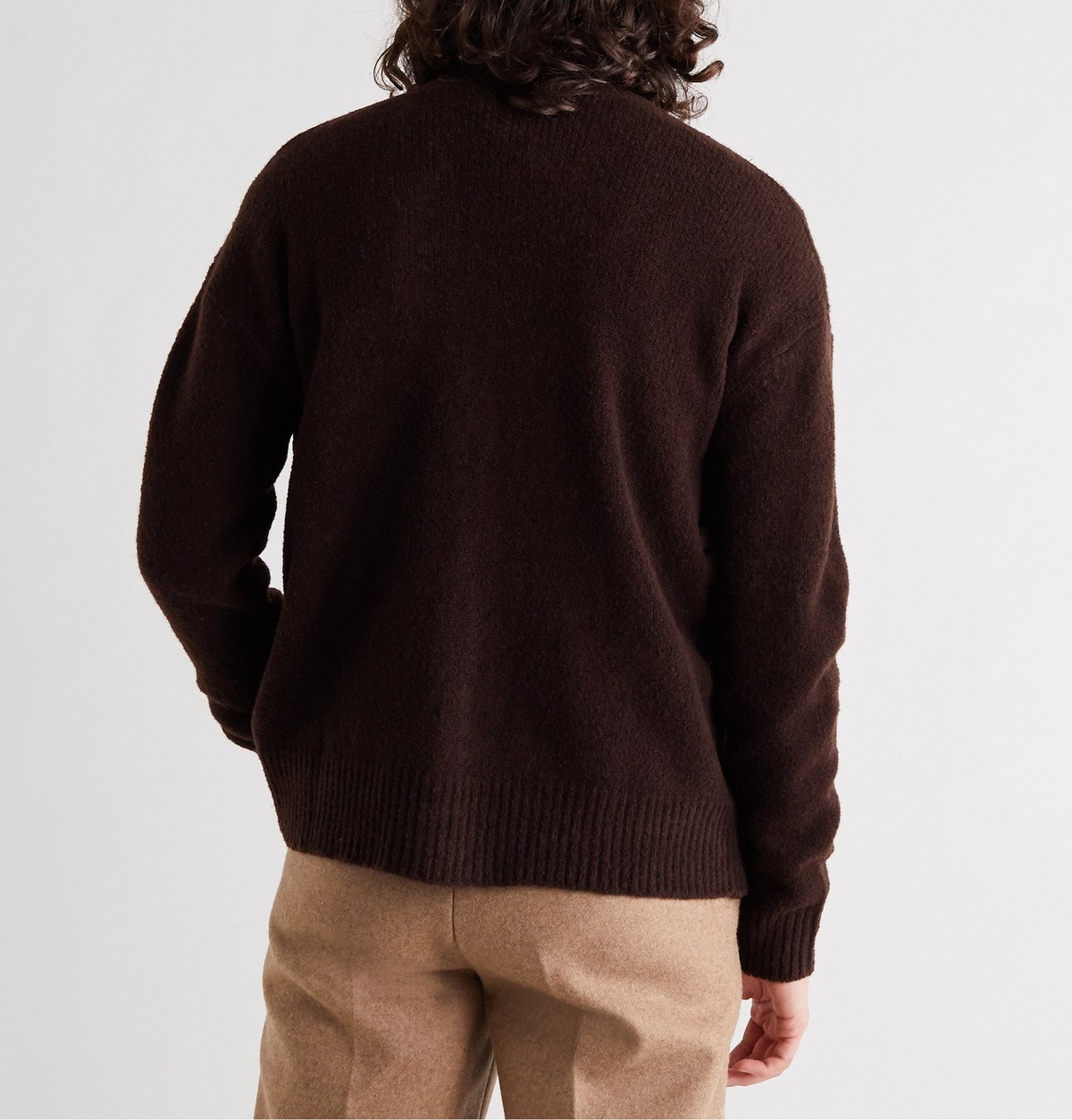 Studio Nicholson - Felli Washed Wool-Blend Cardigan - Brown Studio