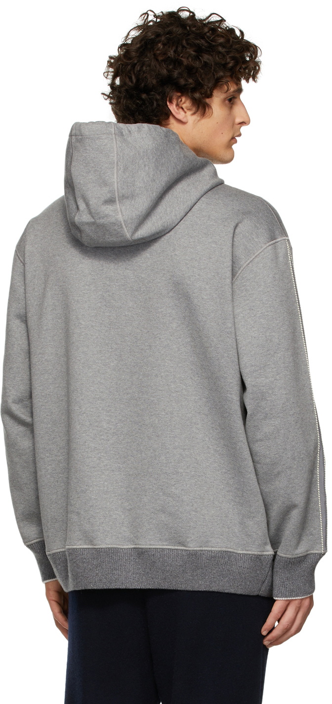 Agnona Grey Fleece Hoodie